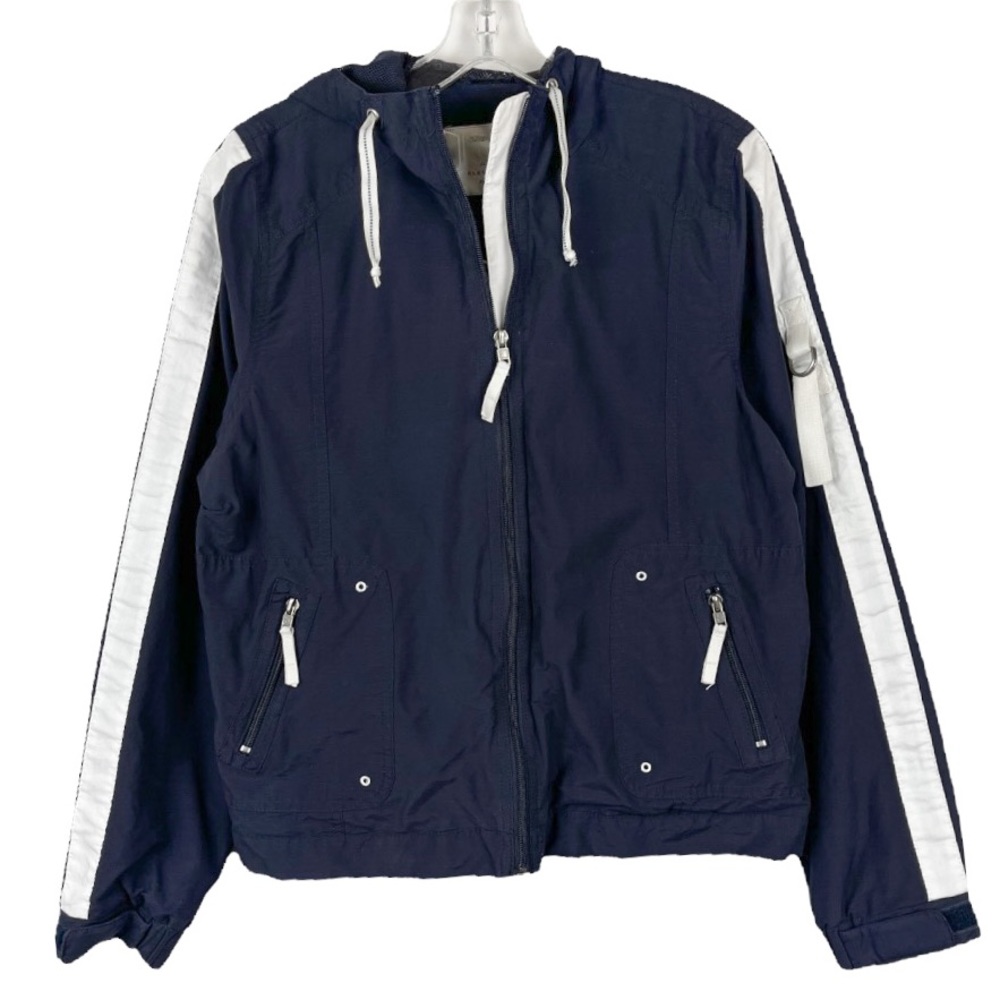 ZeroXposur Full Zip Jacket Navy Blue & White Size Medium